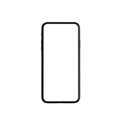 A simple black and white image of a rectangular shape with rounded corners. isolated on transparent background