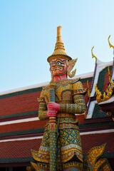 Fototapeta premium Thailand Temple Guardian photographed in a colorful style