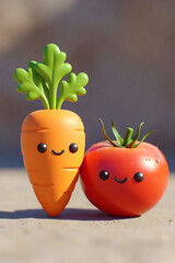 fresh vegetables and herbs