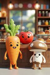 vegetables and fruits