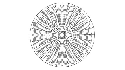 Minimalist geometric circular pattern design line art vector illustration for business technology background