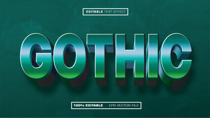 Gothic Horror Metallic Text Effect