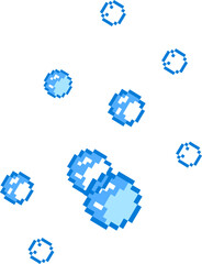 Fototapeta premium pixel bubble