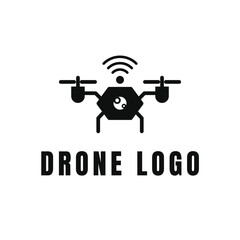 Modern Drone Technology Logo Design Template