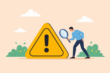 Warning Sign and Person