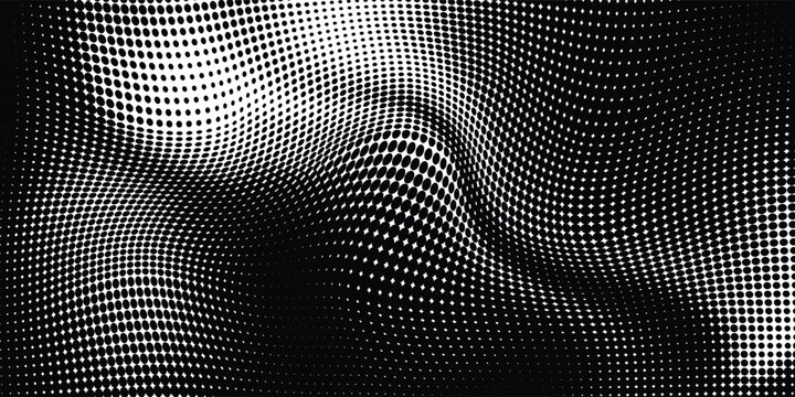 Abstract white and gray color background with halftone effect, dot pattern. Vector illustration.