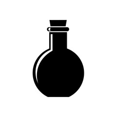 Obraz premium Vector silhouette of a lotus flower, yoga and meditation symbol, black shape on white background, spiritual icon.