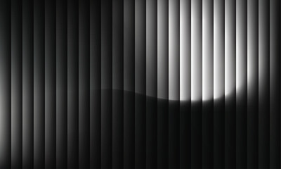 Obraz premium Minimalist vertical lines fading into light and shadow on dark background