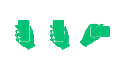 Fototapeta premium A set of hand gesture icons commonly used for direction, instruction, and communication.