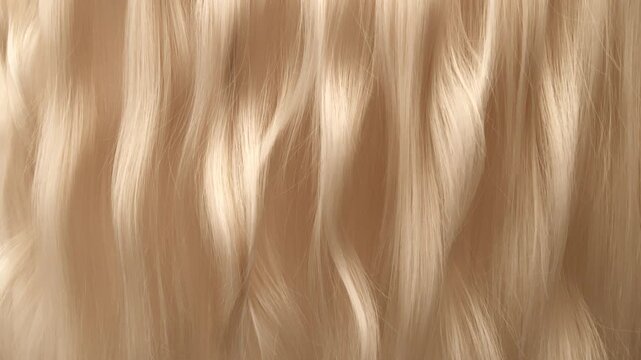 Super Slow Motion Shot of Waving Light Blonde Hair at 1000 fps.