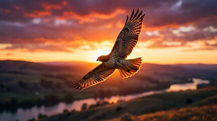 Naklejka premium eagle in flight