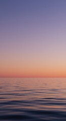 Fototapeta premium Abstract minimalist view of a soft, flowing horizon separating a neutral fluid surface and an empty, atmospheric sky ,clean ,calm ,wallpaper