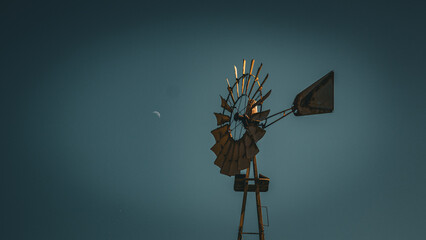 wind turbine on black © jose