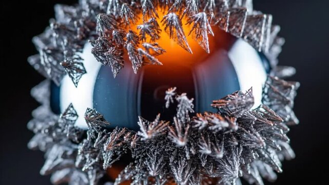 Abstract Magnetic Sphere - Mesmerizing Science Experiment in Motion.