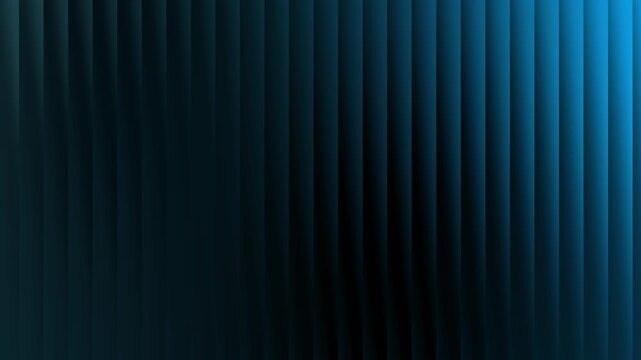 Dark Blue Vertical Pleated Background with Gradient Lighting abstract