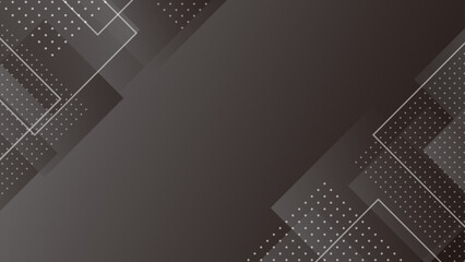 ビジネス、テクノロジー系の幾何学グラデーションのフレーム背景 黒