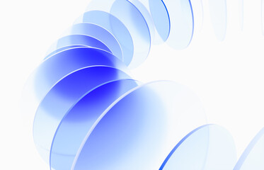 Abstract technology background for business and digital corporate design with gradient layer glass. 3d rendering