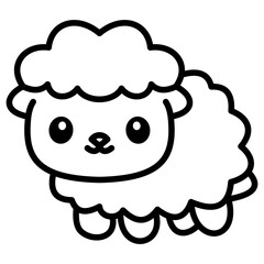 Fototapeta premium Sheep Icon