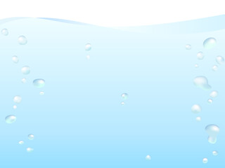 青色の揺らめく波の背景素材4：3