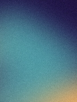 Vibrant blue to orange gradient grainy texture background