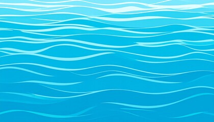 Fototapeta premium Turquoise water waves texture seamless background abstract blue ocean ripple pattern