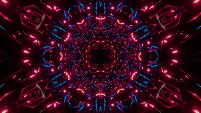 Abstract Kaleidoscope Ambient Background Seamless Loop 4K