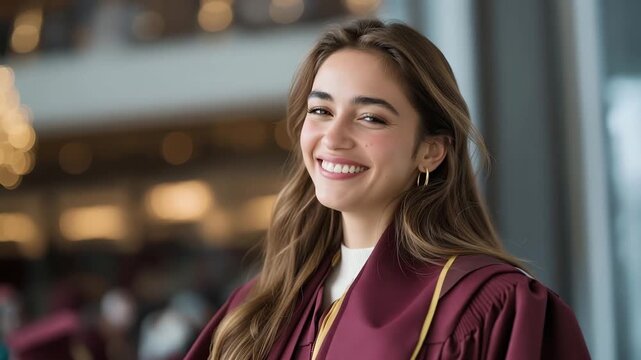 Students reflect on their academic journey as a meaningful achievement, representing years of study, self discipline, and personal development. cinematic color correction, natural uneven lighting