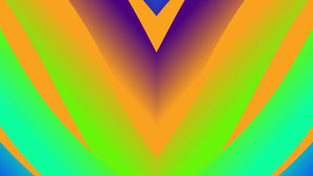 Abstract Colorful Arches Forming Symmetric V Shape in Bright Gradient Setting