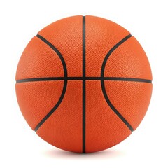 Obraz premium A close-up of an orange basketball with black lines