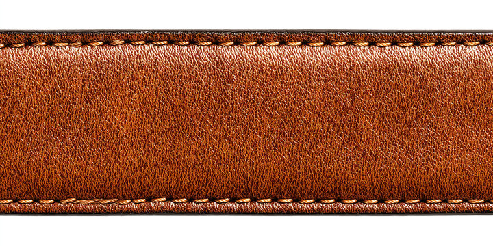 Closeup of Brown Leather Belt: Stitch, Texture, Craftsmanship, Fashion Accessory, Material
