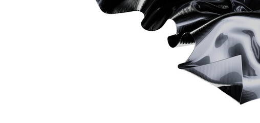 Elegant abstract design of flowing fabric with a play of light and shadow, perfect for backgrounds, textures and artisti