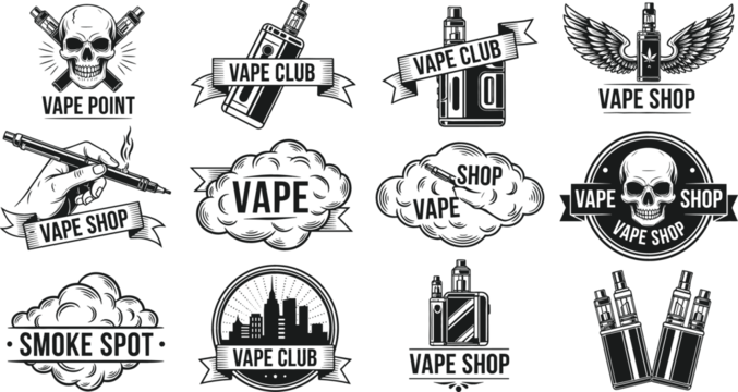 Vape Shop Logo Images  Browse 3,531 Stock Photos, Vectors, and Video |  Adobe Stock