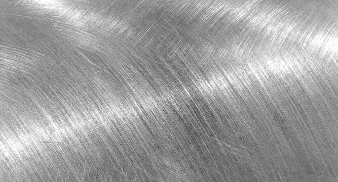 shiny brushed aluminum texture scratched silver stainless steel metal grunge magnesium nickel alloy background