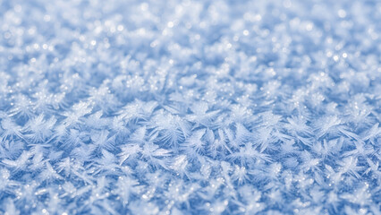 Obraz premium Delicate frost patterns on a window