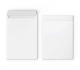 C4 Envelope Mockup Isolated on White Background for Business Stationery