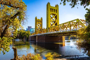 Crédence de cuisine Tower Bridge Sacramento Tower Bridge Sunny Day California  © PhotoSpirit