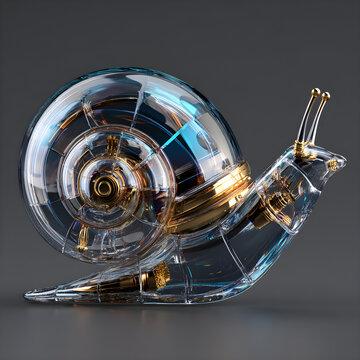 Transparent Mechanical Snail