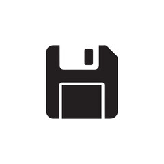 Floppy disk icon silhouette vector design art illustration