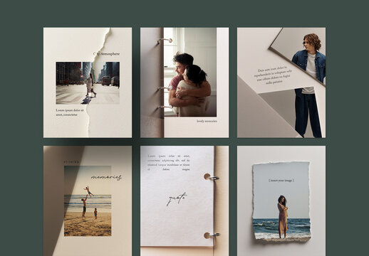 Minimal Aesthetic Social Media Set