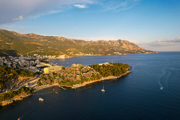 Montenegro Adriatic Coast Aerial Views