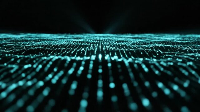 Abstract Digital Network Visualization - Data Flow and Connectivity.