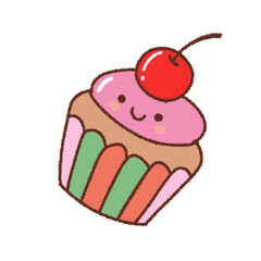 cupcake vector illustration