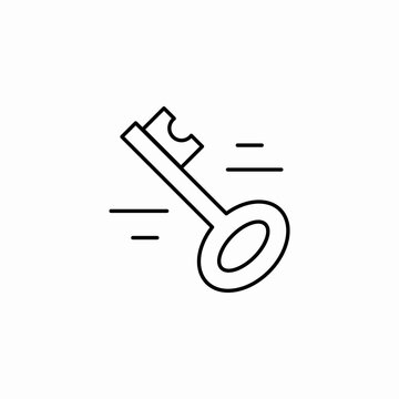 fast access key icon sign vector