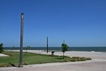 Saudi Arabia, KSA, Dammam - aerial view over AlShati District Plaza