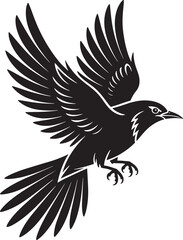 Obraz premium Bird in midflight with outstretched wings