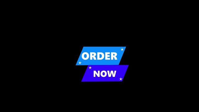 order now button with shopping cart icon on background "Order Now" Button: