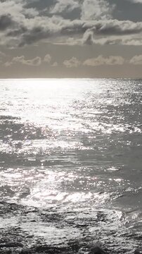Vina del Mar in Chile with a rainbow. Beautiful aerial image of the coastline. Aerial view, vertical video