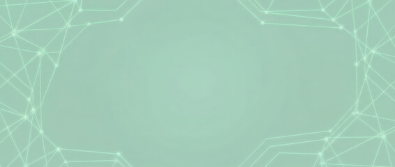 Technology connection network line pattern abstract background geometric digital teal gradient with wireframe mesh and copyspace for modern design
