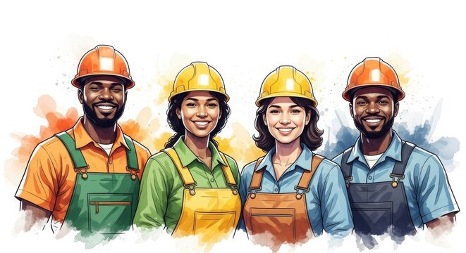 Labor day workers tribute honoring american laborers and their contributions