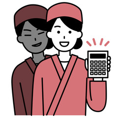 ぼったくりをする和食屋の女性店員